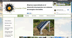 Desktop Screenshot of ecosolar-chile.cl